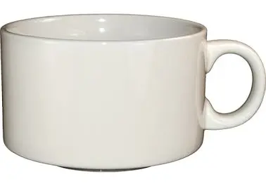 International Top-Quality Tableware Roma Stoneware Soup Cup (14.5oz), American Ivory (Ivory, Eggshell, Cream), Quantity: 2...