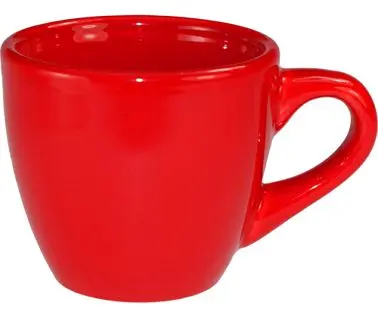 International Top-Tier Tableware Cancun Stoneware Crimson Cherry Red .D. Cup (3.5oz), Crimson Red, Quantity: 36 pieces, CA...