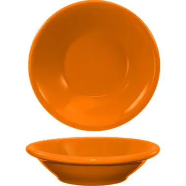 International Tough Tableware Cancun Stoneware Orange Fruit Bowl (5oz), Orange, Quantity: 36 pieces, CAN-11-O Internationa...
