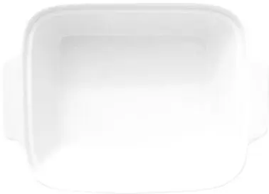 International Ultra-Strong Tableware Bakeware Porcelain Rectangular Dish handles (17oz), Bright Snow White, Quantity: 24 p...