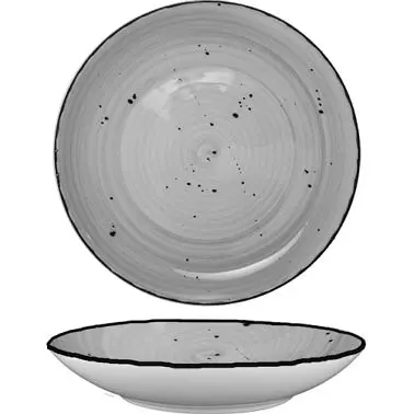 International Ultra-Strong Tableware Rotana Stoneware Stone Pasta Bowl (14.5oz), Stone Earth Tone Colors, Quantity: 24 pie...