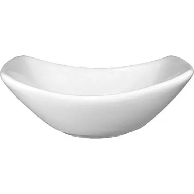 International Weather-Resistant Tableware Porcelain Sampling Bowl (2oz), Bright White, 3-1/2"L x 2-3/4"W x 1-1/8...