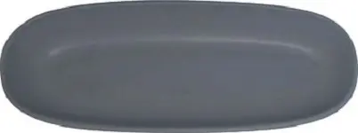 International Weather-Resistant Tableware Strata Stoneware Two Tone Grey/Sand Platter 9-7/8", Two Tone Nevada Grey an...