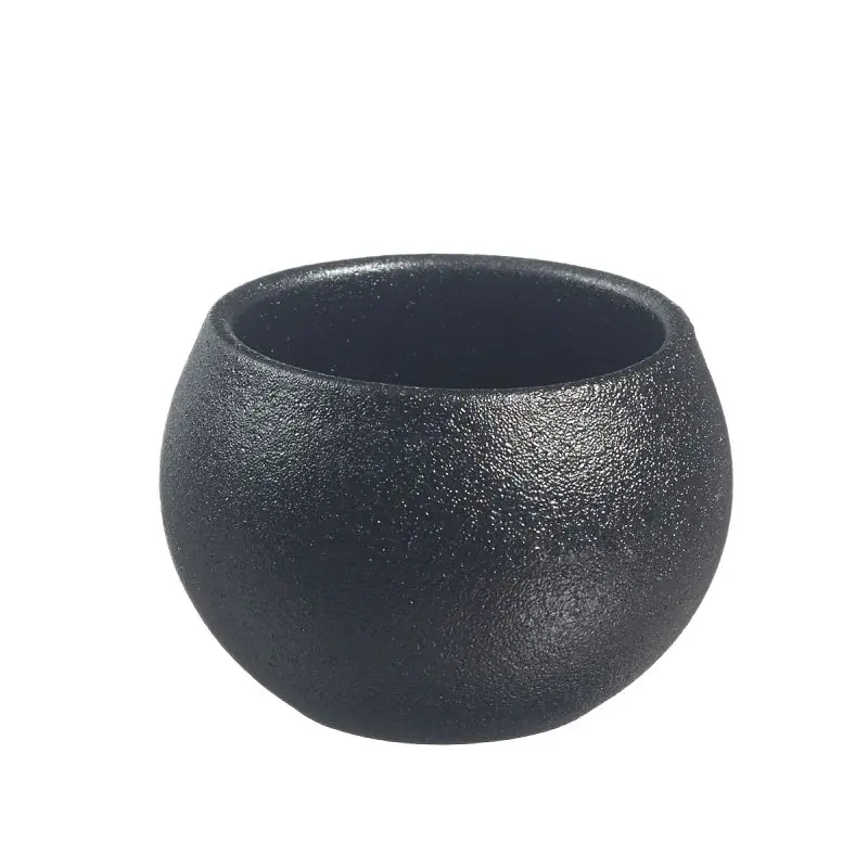 Solia Biodegradable Sandy Sph'air Bowl 2.1 OZ Black Ceramic, Case 144 Pieces, DC00002c
