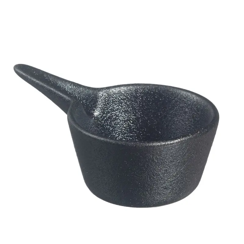 Solia Eskoffié Saucepan Mini Dish Midnight Black Ceramic 1.4 oz, Case 144 Count, DC57131c