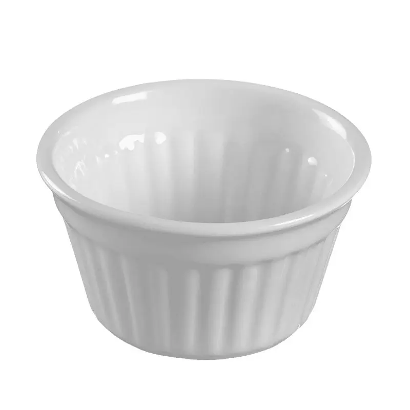 Solia Fondant Pure White Ceramic Mini Dish 2 oz, Case 144 Pieces, DC57100c