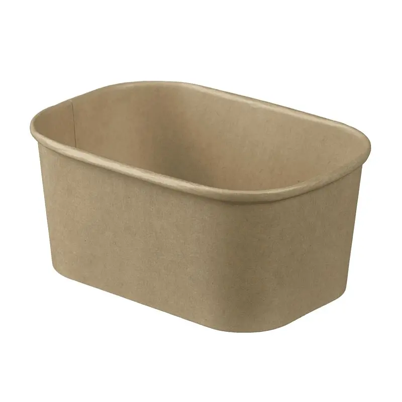 Solia Simple Lingot Bamboo Fiber Container 33.8 oz / 1000 ml, Case 300 Units, VF32022c