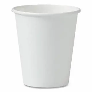 Solo Upgraded Single Sided Poly Paper Hot Cup, 6 Oz, Pure White, 20 Bg/Ca, Quantity: 20 Bags, 376W