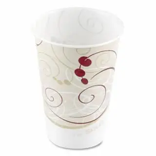Solo Wax-Coated Paper Cold Cup, 7 Oz, Symphony Design, Quantity: 20 Assortment, R7