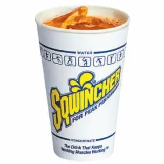 Sqwincher Cup, 12 Oz, Ivory/Yellow/Royal Blue, Quantity: 2000 pieces, 158200101