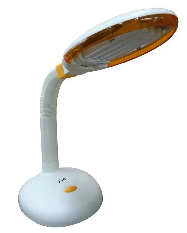 Sunpentown 27-watt Desk Lamp Orange trim (4-tube), SL-827N