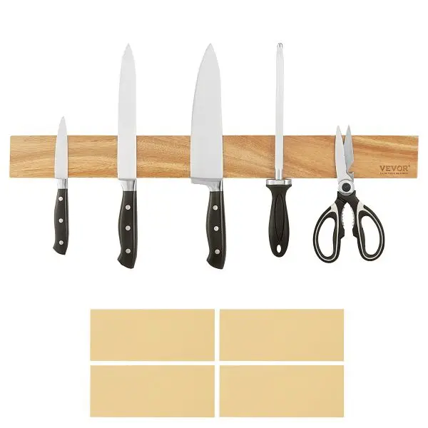 VEVOR Easy Magnetic Knife Holder Improved Strong Magnet, 24" No Drilling Tooling Knife Strips Arranger Wall, BGCXDJJ2...