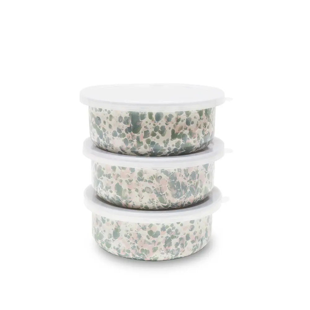Catalina Enamelware 3-pc Storage Bowl Place