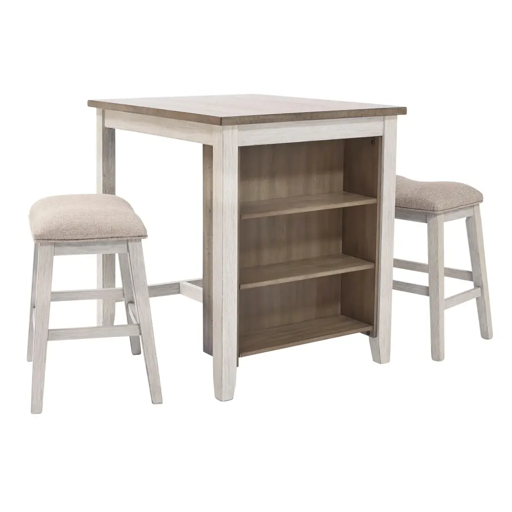 Diamond Modern Furniture Premium Design Skempton 3 pc Counter Height Dinette D394-113