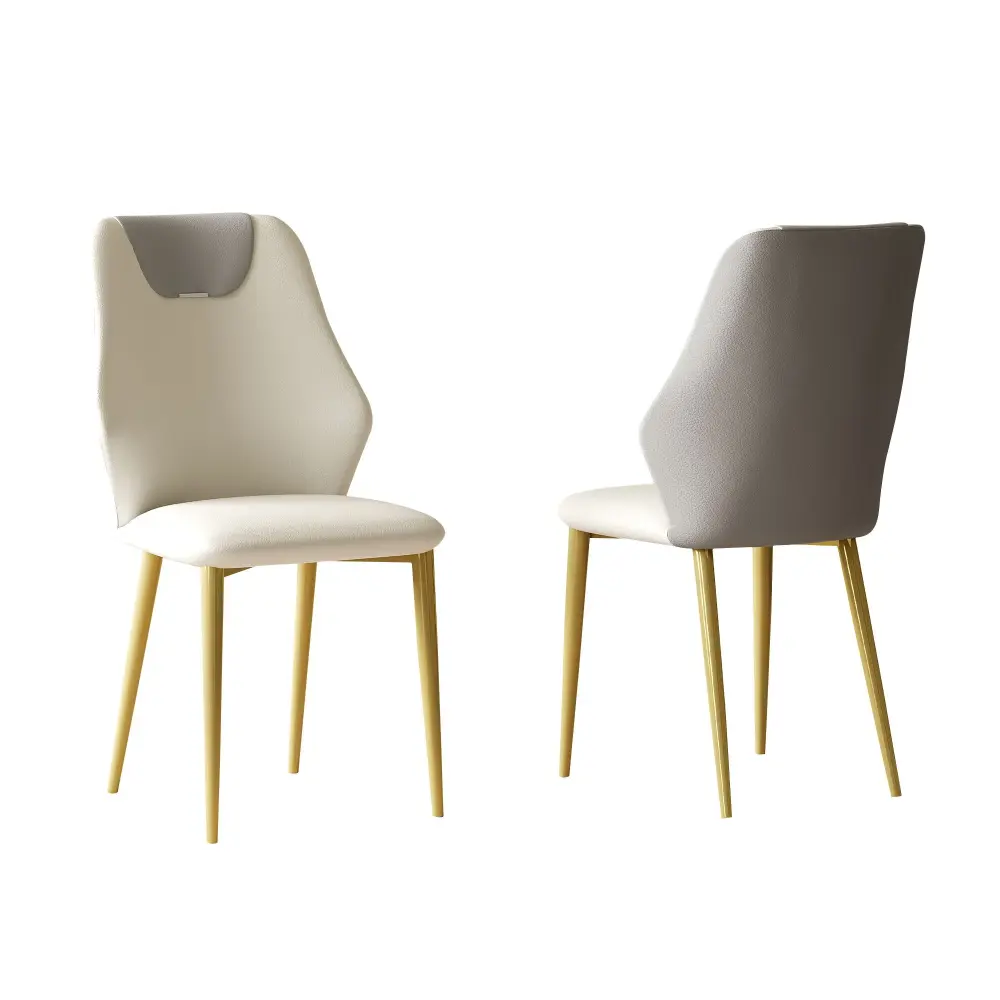 Dining Chairs place 2) - Beige / Gray