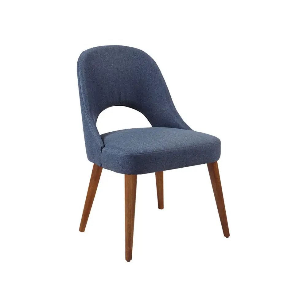 Dining Side Chair Upholstered Textured place 2) - Navy