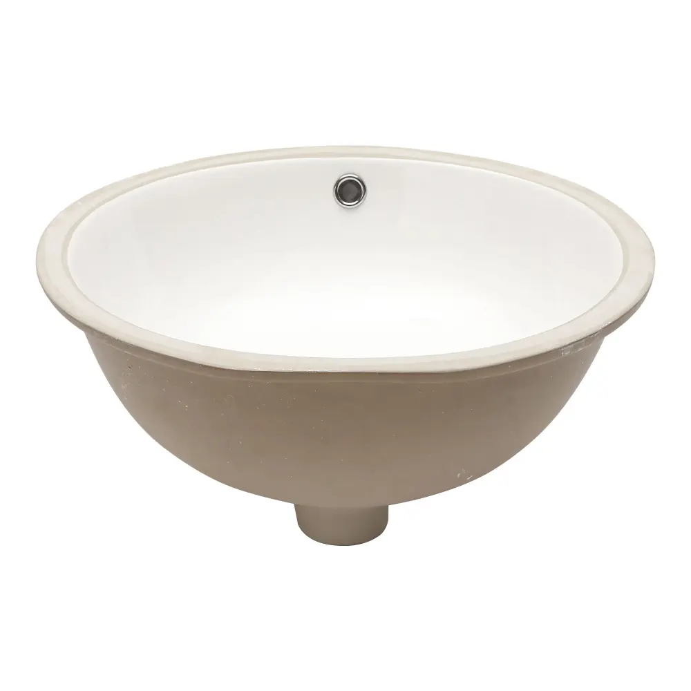 Elegant Ceramic Oval Undermount Bathroom Sink Overflow