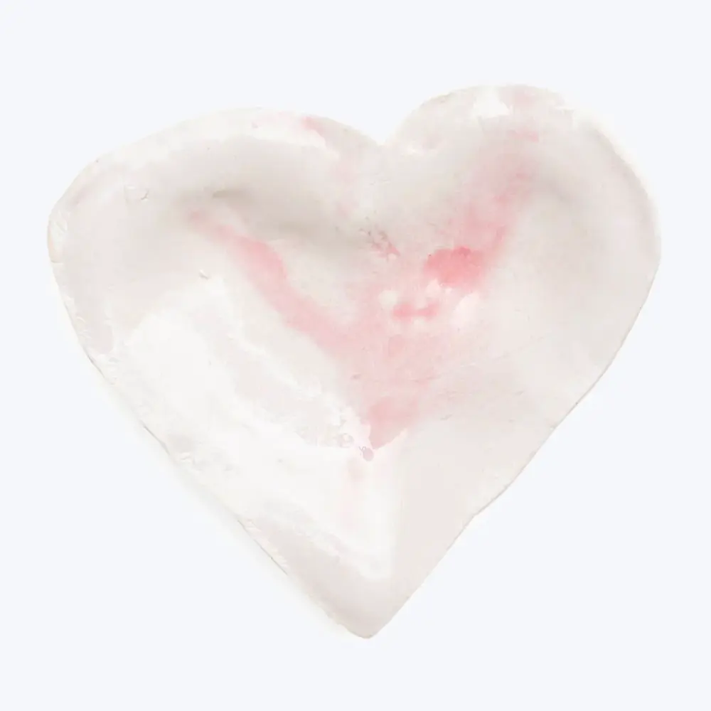 Insulated Double-Wall Blush Heart Dish