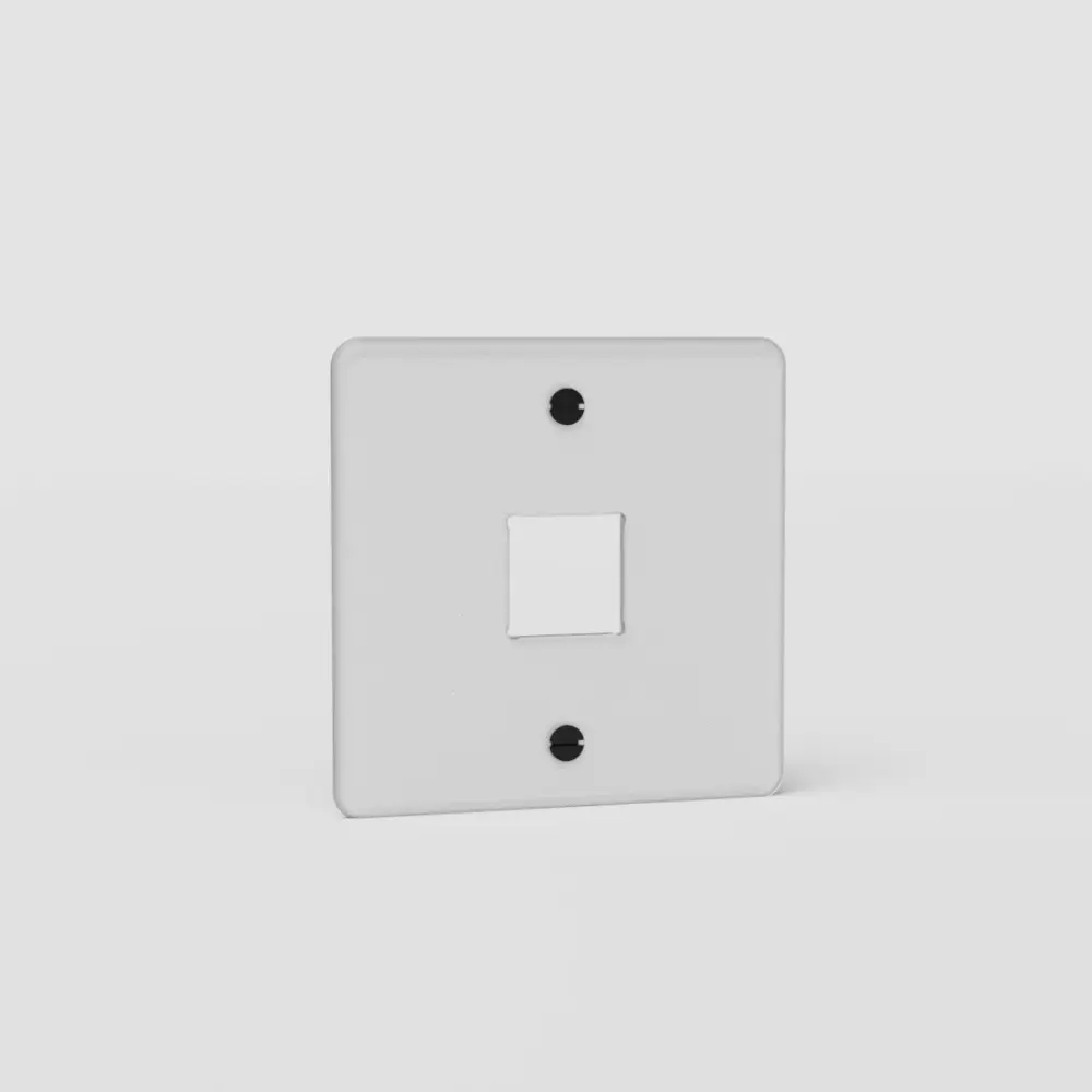 Kew Individual Keystone Module Plate - Clear | Black