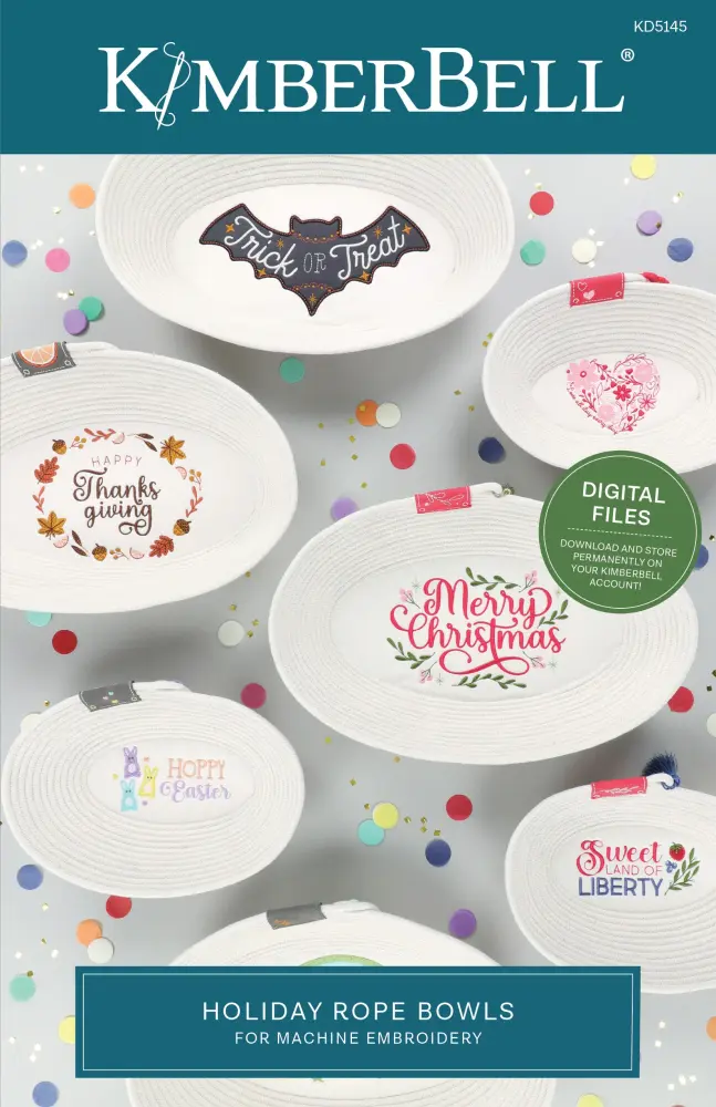 Kimberbell KD5145 Holiday Rope Bowls PAMPHLET DOWNLOAD CODE or JUST DOWNLOAD CODE