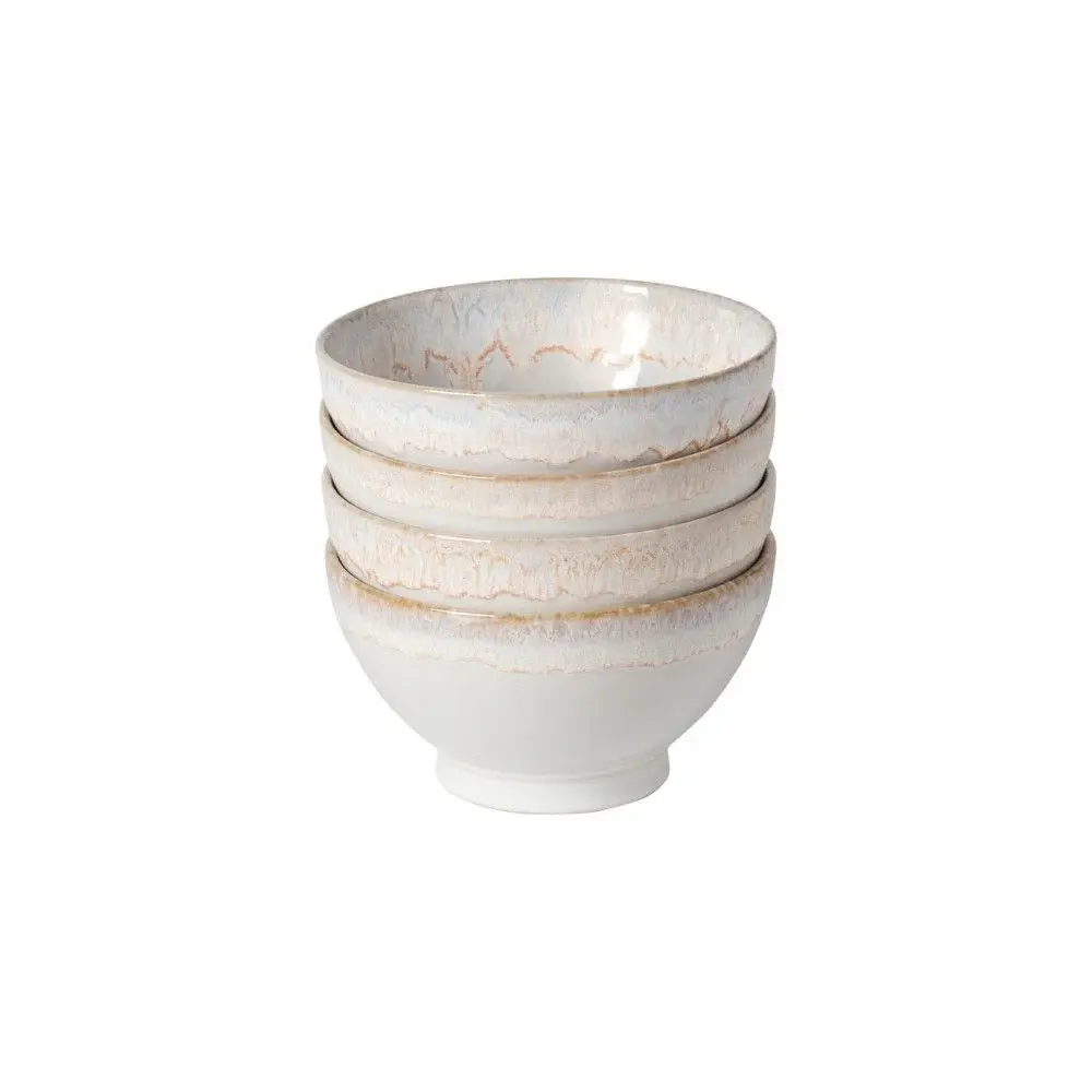 Latte Bowls Set 4, 6" Chalk