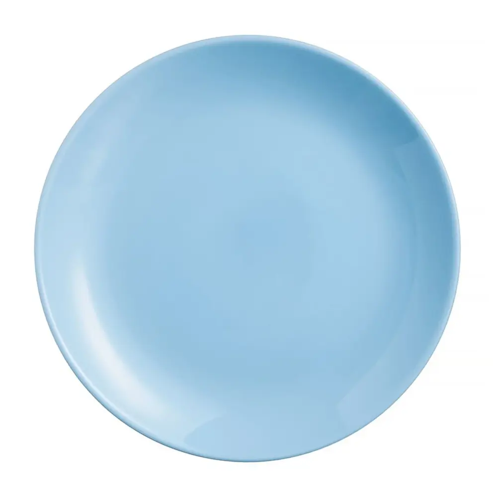Luminarc dinner plate, navy, round, 25 cm, Diwali Light Blue