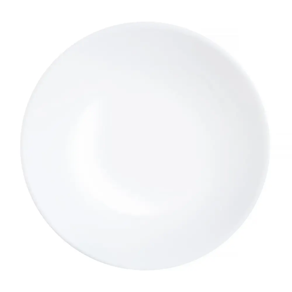 Luminarc dinner plate, white, round, 25 cm, Diwali Alabaster