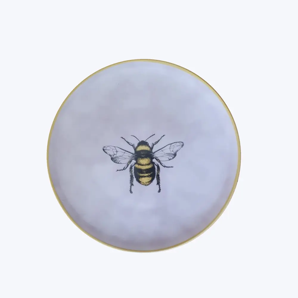 Porcelain Bee Dinner Plate