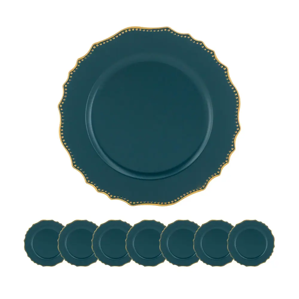 Premium Plastic Charger Plate (Set 8)
