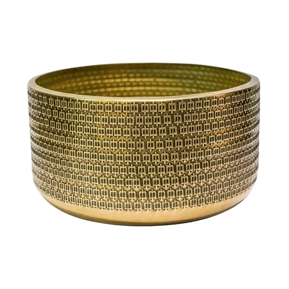Solis Embossed Bowl - Gold
