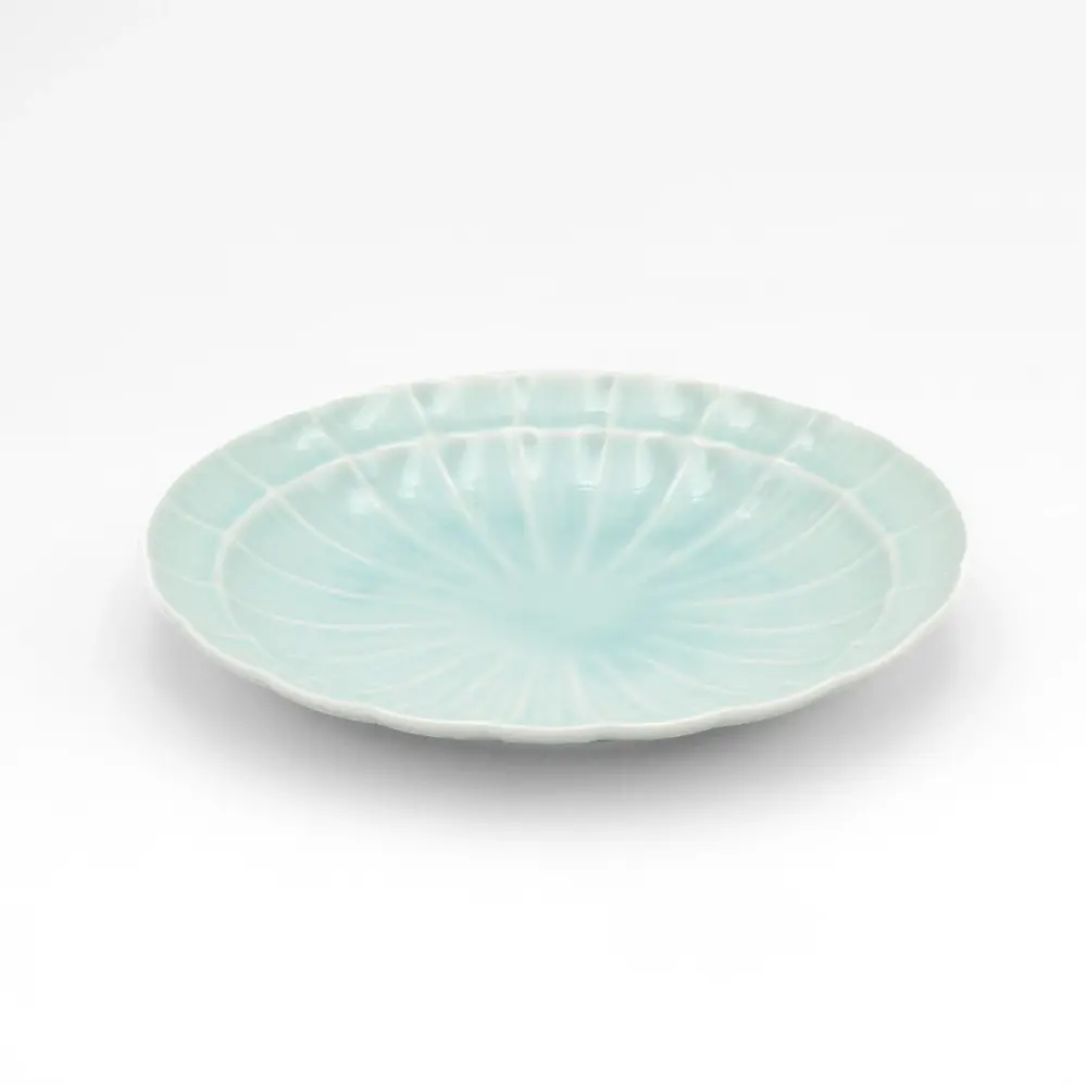 Suzune Bluegreen Oval Plate