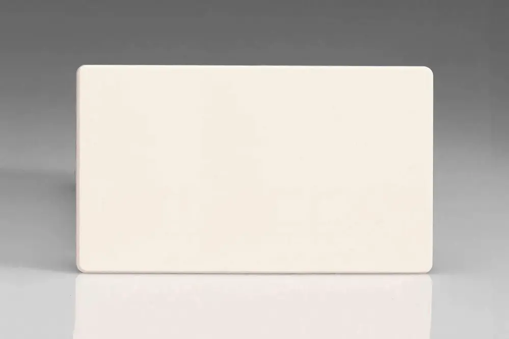 Varilight Primed Ready to Paint Flat Plate Screwless Dual Blank Plate