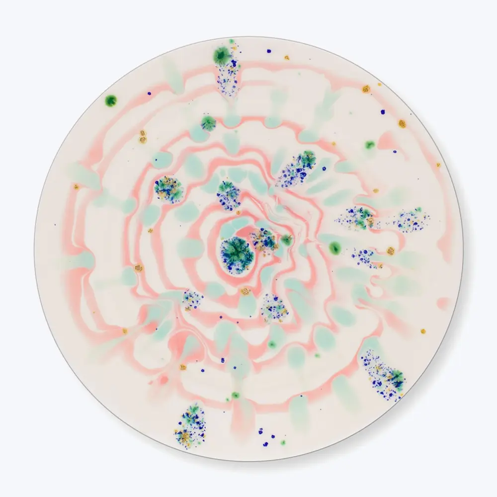 Winter Dinner Rim Plate Fuchsia