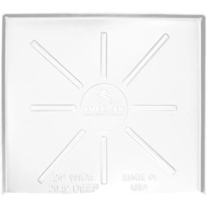 American Constructed Pro 24 x 20.5 Ivory HDPE Dishwasher Drain Pan (Universal Size), DWP-1W American Built Pro