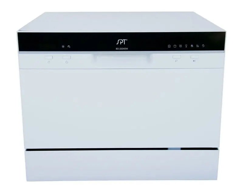 Sunpentown Countertop Dishwasher Delay Start Off-White, SD-2224DW