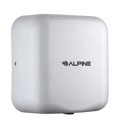 Alpine Hemlock High Speed, Commercial Hand Dryer, Cream, 220/240V, ALP400-20-WHI