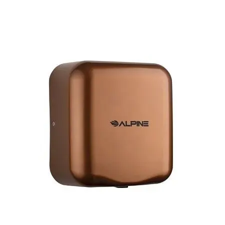 Alpine Hemlock High Speed, Commercial Hand Dryer, Coffee, 120V, Electrolytic Copper, ALP400-10-COP