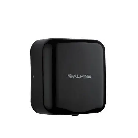 Alpine Hemlock High Speed, Commercial Hand Dryer, Midnight Black, 120V, ALP400-10-BLA