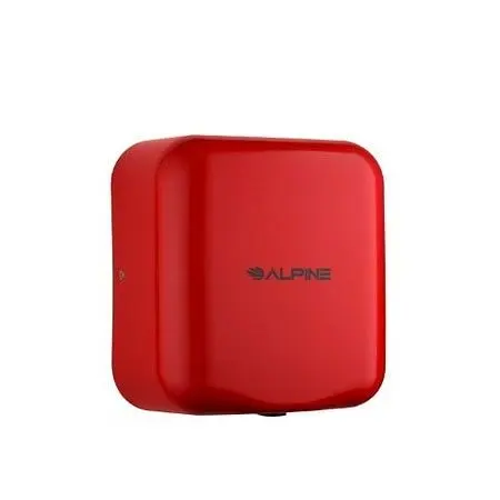 Alpine Large Hemlock High Speed, Commercial Hand Dryer, Red, 120V, ALP400-10-RED