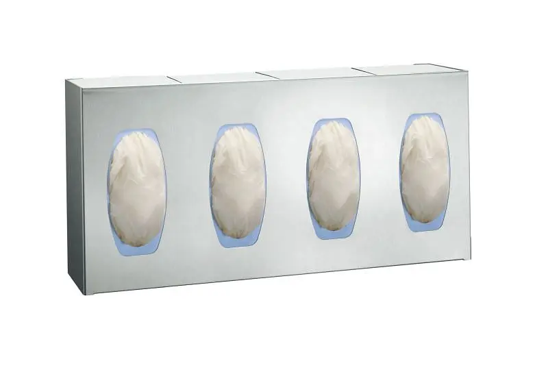 ASI All-Weather Surface Mounted Surgical Leather Glove Dispenser 4 Boxes, 10-0501-4