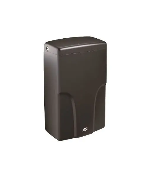 ASI Distinctive TURBO-Pro Automatic High Speed Hand Dryer, HEPA Filter, ADA Compliant, (120V), Matte Carbon Black, 10-0196...