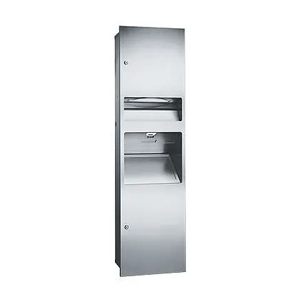 ASI Easy Simplicity Gatherion 3--1 Paper Towel Dispenser, Hand Dryer & Waste Receptacle - Recessed (110-120V) - NEW - ...