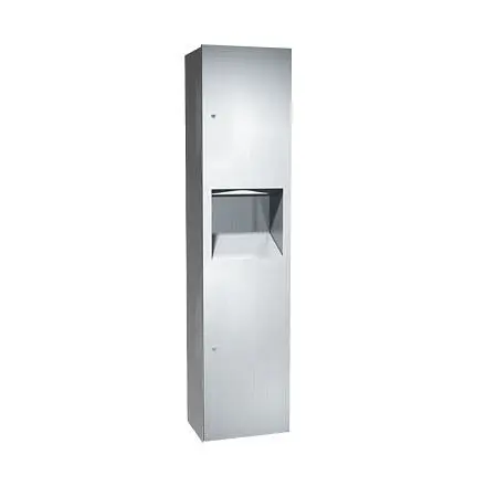 ASI Efficient Simplicity Gatherion Paper Towel Dispenser & Waste Receptacle - Surface Mounted, 10-64676-9