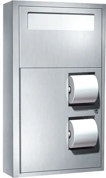 ASI Heavy Toilet Seat Cover & Toilet Tproblem Dispensers Collar Surface Mounting, 10-0486