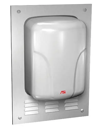 ASI Hi-Vis ADA Compliance Kit Semi-Recessing TURBO-Dri - 92 Bright Stainless Steel, 10-0119-92