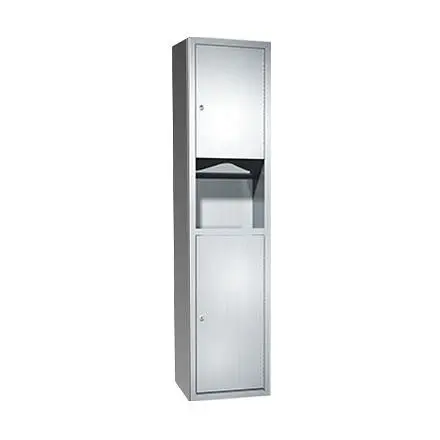 ASI Hi-Vis Paper Towel Dispenser & Waste Receptacle - Multi, C-Fold - 7 gal. Surface Mounted, 10-0467-9