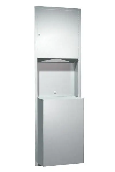 ASI Paper Towel Dispenser & Waste Receptacle, 18 gallon, 10-0469-BL