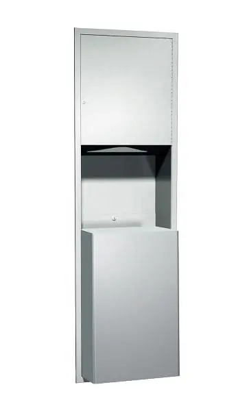 ASI Paper Towel Dispenser & Waste Receptacle - 18 gal., 10-04697-BL