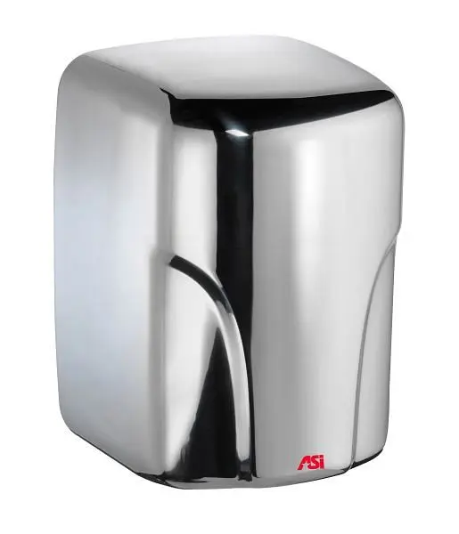 ASI Professional-Grade TURBO-Dri Automatic High-Speed Hand Dryer (220-240V), Bright Wood Stainless 92, Surface Mount, 10-0...