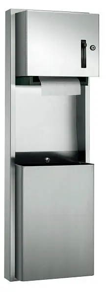 ASI Roll Paper Towel Dispenser & Waste Receptacle - Roll - 12 gal. - Surface Mounted, 10-046924-9